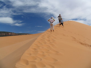 pink sand dune