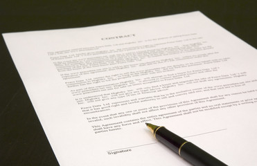 contract to be signed