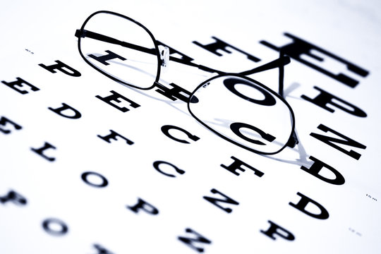 Eye Chart And Glasses