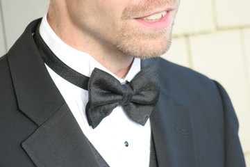 groom on wedding day