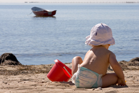 spielen am strand