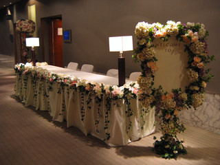 reception of a wedding party