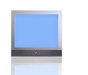 isolated tv with clipping path