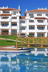 large, new apartments on spanish urbanisation