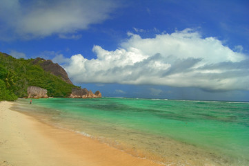 Fototapeta premium seychelles la digue