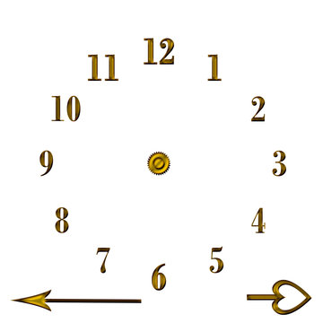 clock stencil