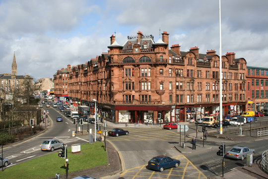 Glasgow Street Scene, Scotland