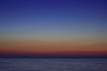 Fototapeta na wymiar zachód słońca w Grecji