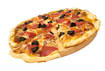 Deurstickers Pizzeria pizza