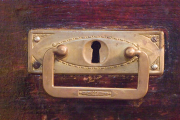 the handle of a case