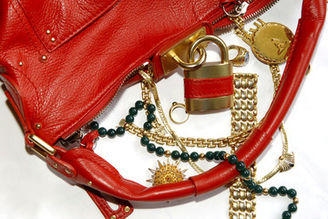 handbag and jewellery