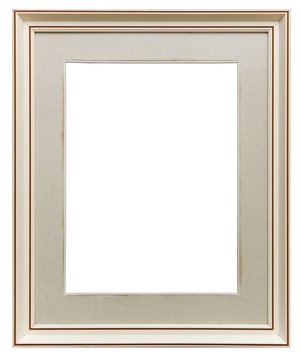 white wooden frame