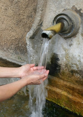 l'eau de la fontaine