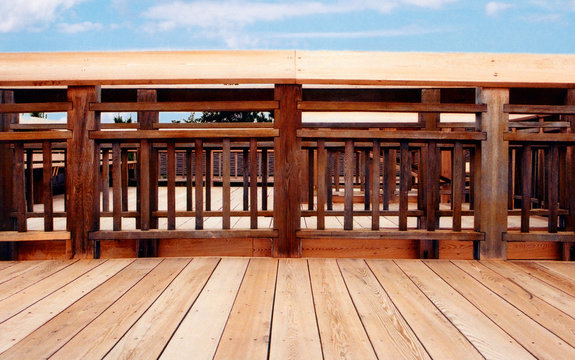 wooden deck