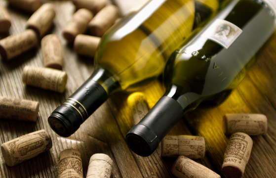 wine with corks