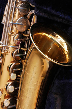 vintage saxophone
