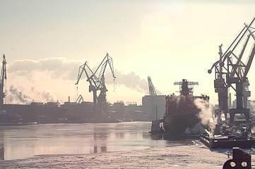 ice-breaker in the port
