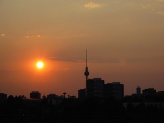 berlin skyline silhouette - 547644
