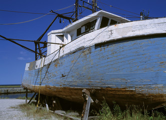 damaged boat