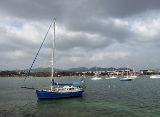 Obraz premium velero azul