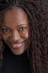 smiling black girl