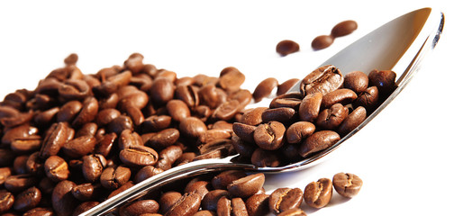 grains de café, kaffeebohnen