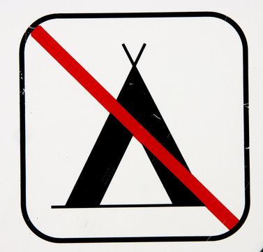 camping interdit