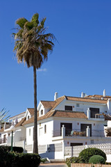 modern white architecture of apartment block