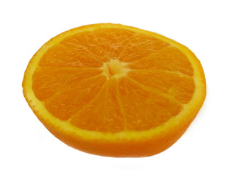 Naklejka na ściany i meble this is a close-up of an orange cut in half.