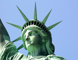 statue of liberty closeup