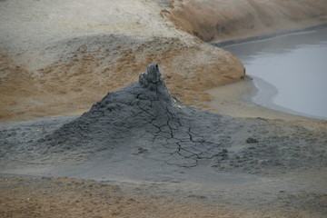 pile of geothermal mud