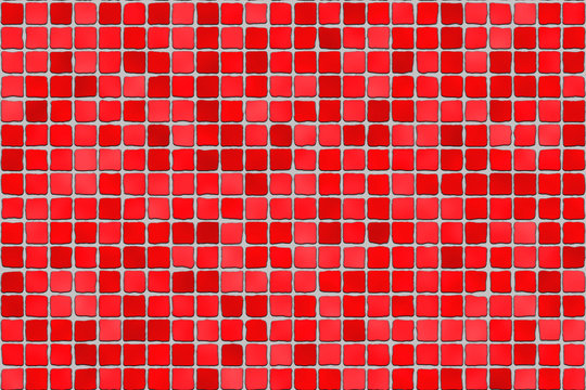 Red Tiles - Mosaic