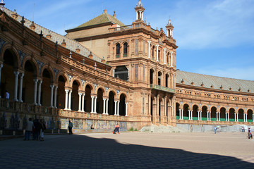 Fototapeta na wymiar Seville plaza