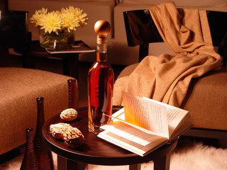 cognac in an interior