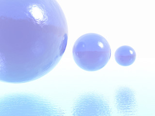 Fototapeta na wymiar the blue balls
