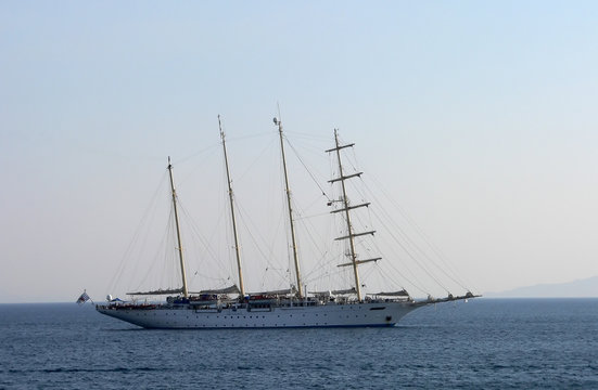 four-tree sailboat