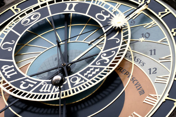 astronomical clock detail - obrazy, fototapety, plakaty