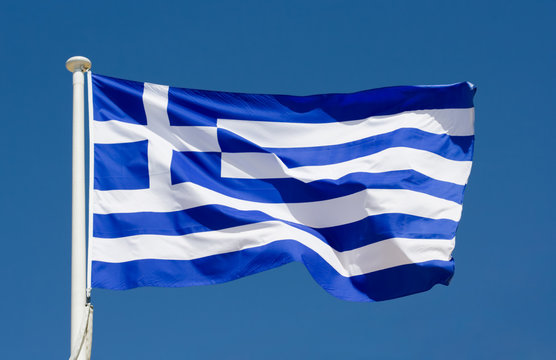 Fototapeta national flag of greece
