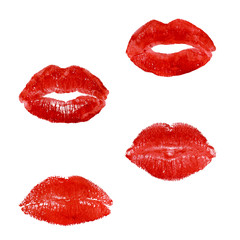 print of lipstick