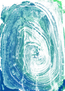 watercolour monoprint