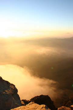 levée de soleil sur le mont sinai