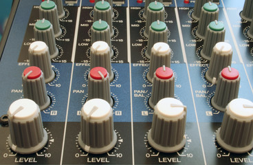 audio mixing desk
