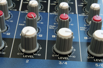 audio mixing desk