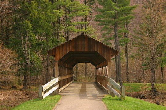 Fototapeta covered bridge