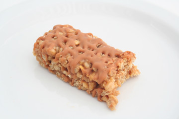 half eaten snack bar 1