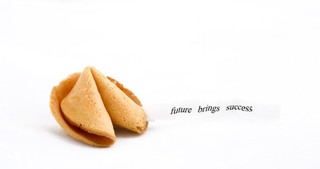fortune cookie with text