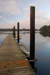 Obraz premium boats at pier