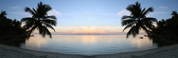 beach sunset - purity