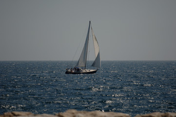 under sail