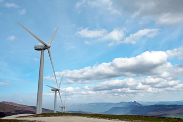 Foto op Plexiglas Molens wind turbines farm